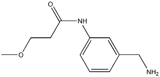 N-[3-(aminomethyl)phenyl]-3-methoxypropanamide Struktur