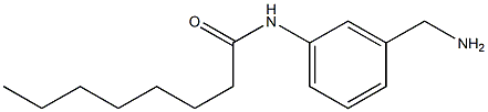 N-[3-(aminomethyl)phenyl]octanamide Struktur