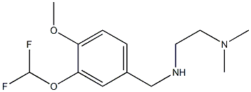 N'-[3-(difluoromethoxy)-4-methoxybenzyl]-N,N-dimethylethane-1,2-diamine Struktur