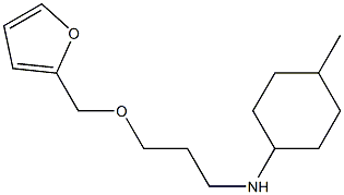 N-[3-(furan-2-ylmethoxy)propyl]-4-methylcyclohexan-1-amine Struktur