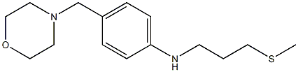 N-[3-(methylsulfanyl)propyl]-4-(morpholin-4-ylmethyl)aniline Struktur