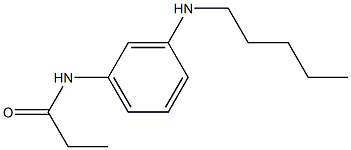 N-[3-(pentylamino)phenyl]propanamide Struktur