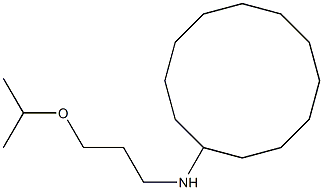 N-[3-(propan-2-yloxy)propyl]cyclododecanamine Struktur