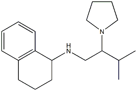 N-[3-methyl-2-(pyrrolidin-1-yl)butyl]-1,2,3,4-tetrahydronaphthalen-1-amine Struktur