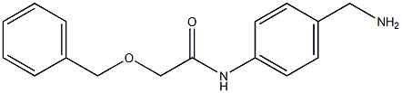 N-[4-(aminomethyl)phenyl]-2-(benzyloxy)acetamide Struktur