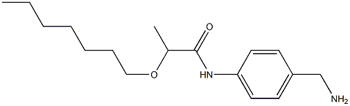 N-[4-(aminomethyl)phenyl]-2-(heptyloxy)propanamide Struktur