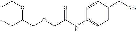 N-[4-(aminomethyl)phenyl]-2-(oxan-2-ylmethoxy)acetamide Struktur