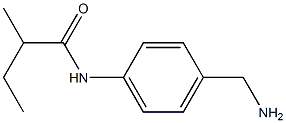 N-[4-(aminomethyl)phenyl]-2-methylbutanamide Struktur