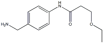 N-[4-(aminomethyl)phenyl]-3-ethoxypropanamide Struktur