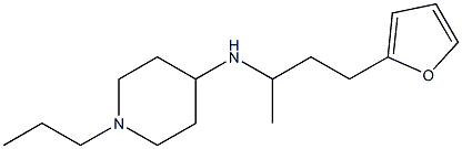 N-[4-(furan-2-yl)butan-2-yl]-1-propylpiperidin-4-amine Struktur