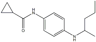 N-[4-(pentan-2-ylamino)phenyl]cyclopropanecarboxamide Struktur