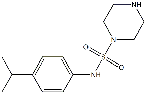 N-[4-(propan-2-yl)phenyl]piperazine-1-sulfonamide Struktur