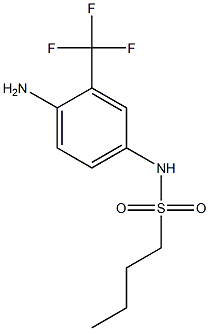 N-[4-amino-3-(trifluoromethyl)phenyl]butane-1-sulfonamide Struktur