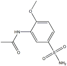 N-[5-(aminosulfonyl)-2-methoxyphenyl]acetamide Struktur