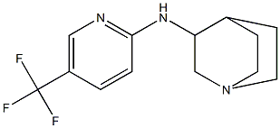 N-[5-(trifluoromethyl)pyridin-2-yl]-1-azabicyclo[2.2.2]octan-3-amine Struktur