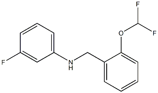 N-{[2-(difluoromethoxy)phenyl]methyl}-3-fluoroaniline Struktur