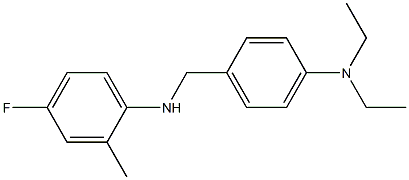 N-{[4-(diethylamino)phenyl]methyl}-4-fluoro-2-methylaniline Struktur