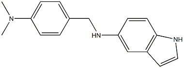 N-{[4-(dimethylamino)phenyl]methyl}-1H-indol-5-amine Struktur