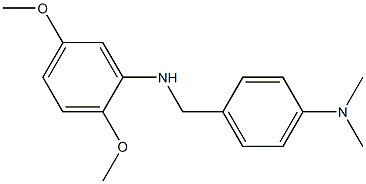 N-{[4-(dimethylamino)phenyl]methyl}-2,5-dimethoxyaniline Struktur