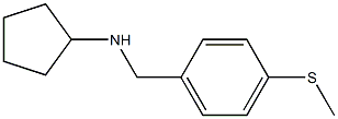 N-{[4-(methylsulfanyl)phenyl]methyl}cyclopentanamine Struktur