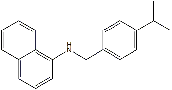 N-{[4-(propan-2-yl)phenyl]methyl}naphthalen-1-amine Struktur