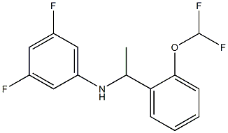 N-{1-[2-(difluoromethoxy)phenyl]ethyl}-3,5-difluoroaniline Struktur