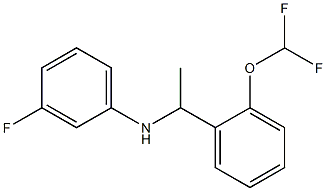 N-{1-[2-(difluoromethoxy)phenyl]ethyl}-3-fluoroaniline Struktur