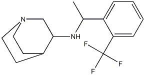 N-{1-[2-(trifluoromethyl)phenyl]ethyl}-1-azabicyclo[2.2.2]octan-3-amine Struktur