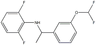 N-{1-[3-(difluoromethoxy)phenyl]ethyl}-2,6-difluoroaniline Struktur