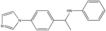 N-{1-[4-(1H-imidazol-1-yl)phenyl]ethyl}aniline Struktur