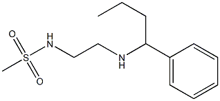 N-{2-[(1-phenylbutyl)amino]ethyl}methanesulfonamide Struktur