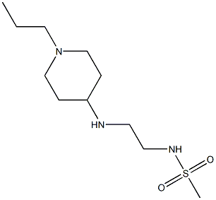 N-{2-[(1-propylpiperidin-4-yl)amino]ethyl}methanesulfonamide Struktur