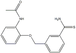 N-{2-[(3-carbamothioylphenyl)methoxy]phenyl}acetamide Struktur