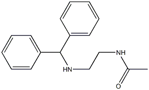 N-{2-[(diphenylmethyl)amino]ethyl}acetamide Struktur