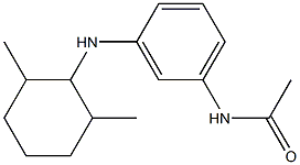 N-{3-[(2,6-dimethylcyclohexyl)amino]phenyl}acetamide Struktur