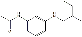 N-{3-[(2-methylbutyl)amino]phenyl}acetamide Struktur