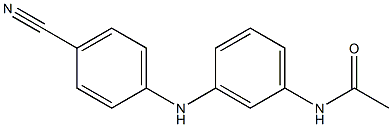 N-{3-[(4-cyanophenyl)amino]phenyl}acetamide Struktur