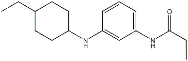 N-{3-[(4-ethylcyclohexyl)amino]phenyl}propanamide Struktur