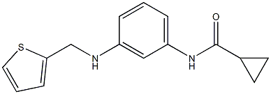 N-{3-[(thiophen-2-ylmethyl)amino]phenyl}cyclopropanecarboxamide Struktur