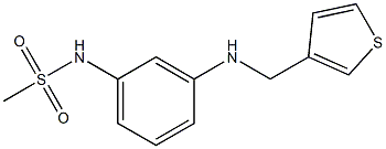 N-{3-[(thiophen-3-ylmethyl)amino]phenyl}methanesulfonamide Struktur