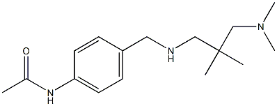 N-{4-[({2-[(dimethylamino)methyl]-2-methylpropyl}amino)methyl]phenyl}acetamide Struktur