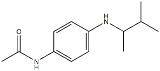 N-{4-[(3-methylbutan-2-yl)amino]phenyl}acetamide Struktur