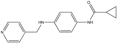 N-{4-[(pyridin-4-ylmethyl)amino]phenyl}cyclopropanecarboxamide Struktur