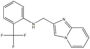 N-{imidazo[1,2-a]pyridin-2-ylmethyl}-2-(trifluoromethyl)aniline Struktur