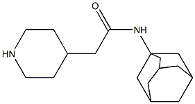 N-1-adamantyl-2-piperidin-4-ylacetamide Struktur