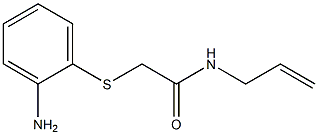 N-allyl-2-[(2-aminophenyl)thio]acetamide Struktur