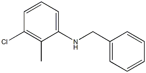 N-benzyl-3-chloro-2-methylaniline Struktur