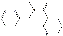 N-benzyl-N-ethylpiperidine-3-carboxamide Struktur