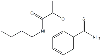 N-butyl-2-(2-carbamothioylphenoxy)propanamide Struktur