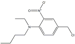 N-butyl-4-(chloromethyl)-N-ethyl-2-nitroaniline Struktur